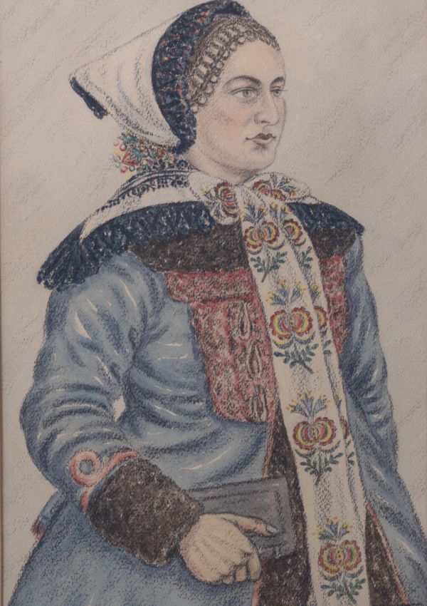 V. A. Fialay – Žena z Lanžhota v šubě