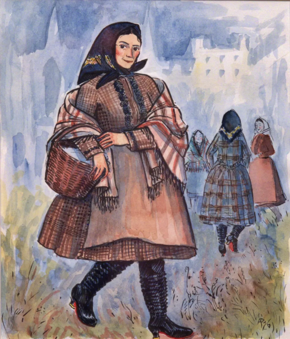 Anna Podskalská – Ženy z Lednice v kroji