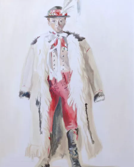 Veronika Benešová – kopie obrazu neznámého autora Selský chlapec z Lednice – ze sbírky Liechtenstein collections