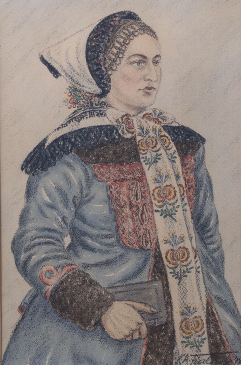 V. A. Fialay – Žena z Lanžhota v šubě