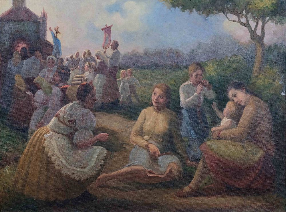 Josef Konečný „Žar“ – Procesí u kapličky