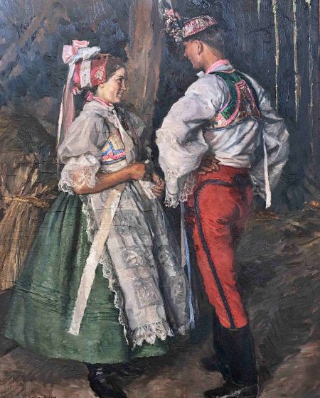 Othmar Růžička – Podlužácký pár ve stodole