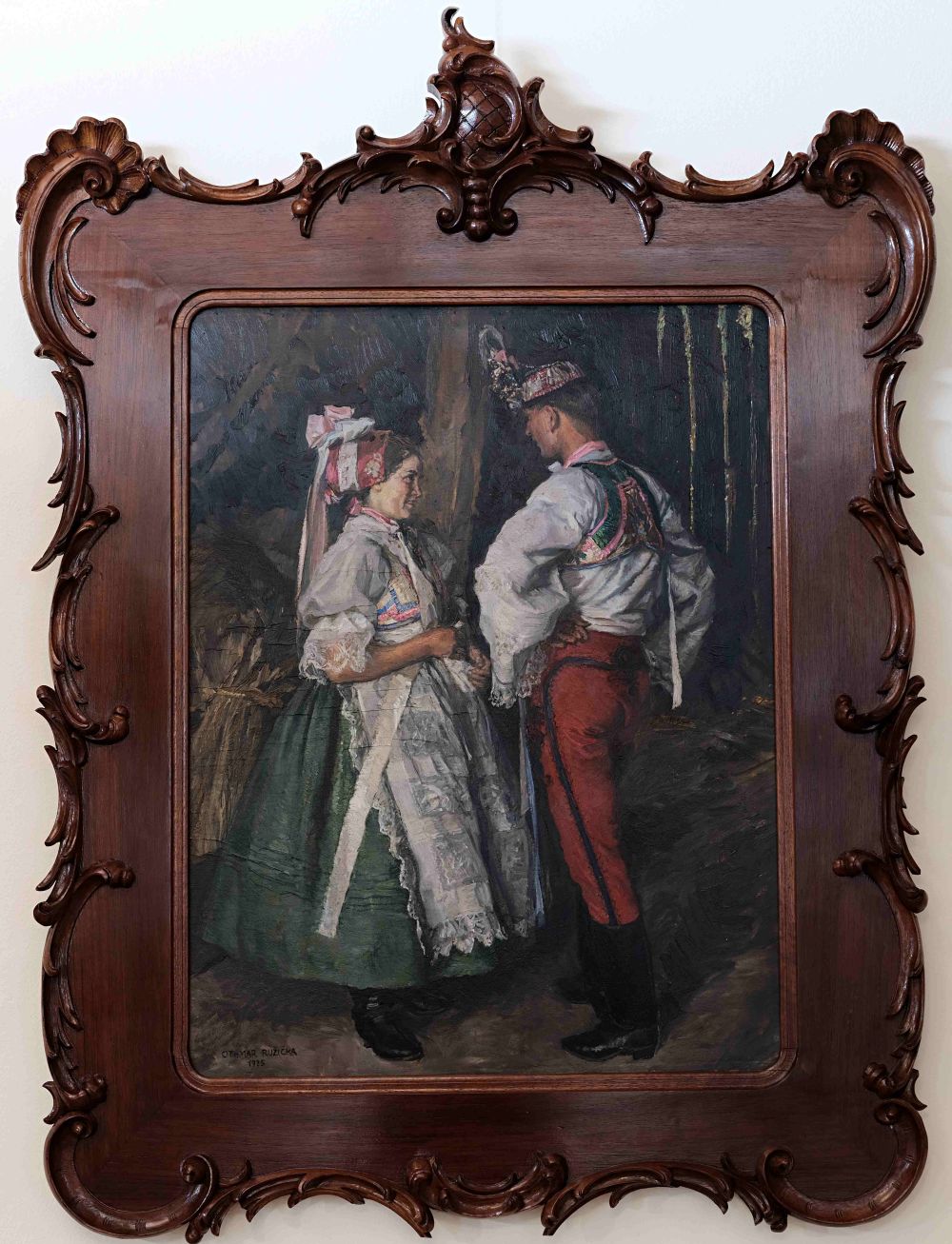 Othmar Růžička – Podlužácký pár ve stodole