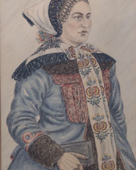 V. A. Fialay – Žena z Lanžhota v šubě