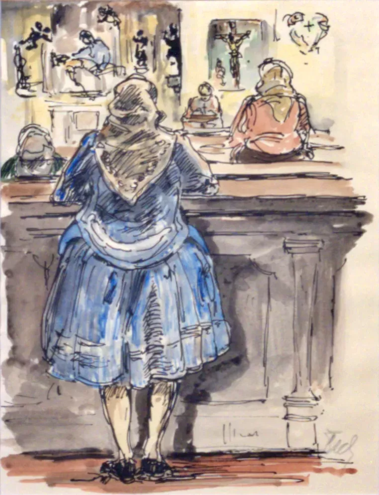 Vilém Čech – V kostele