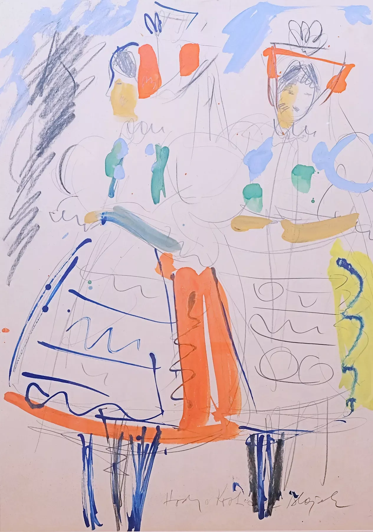 Jaroslav Blažek – Dvě děvčice – Hody v Kosticích