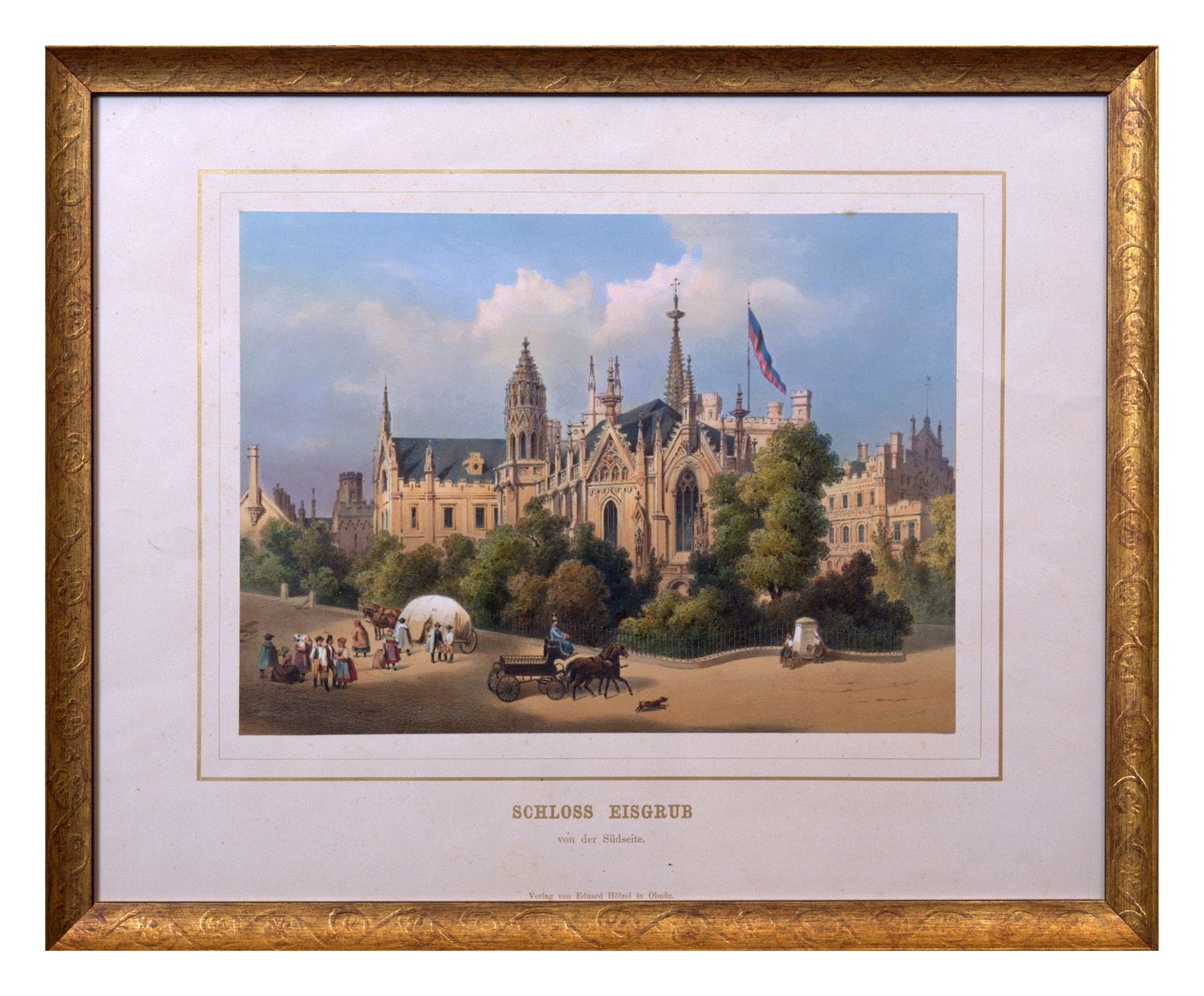 August Haun – Krojovaní u zámku Lednice